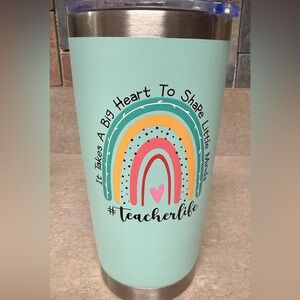 Colorful Teacher Life Tumbler
